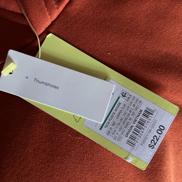 All in Motion™ Boys' Tech Fleece Hooded Sweatshirt - Copper Clay - Picture 3 of 3